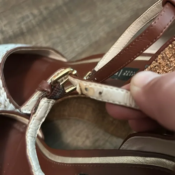 White House Black Market Women’s Elodie Platform Wedge Heels Size 7.5 - Picture 5 of 11